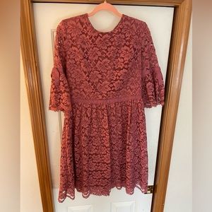 Gal Meets Glam Josephine lace ruffle dress